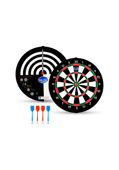 4 Oklu Mıknatıslı Profesyonel Dart Seti Çift Yönlü Manyetik Dart Askılı Dartboard