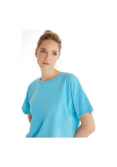 Blackspade Kadın T-shirt 60552 - Mavi Mavi