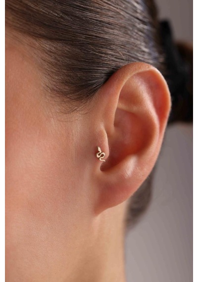 Altın Yılan Piercing Altın