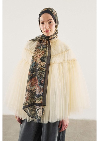 Defacto Fresh Scarfs X Defacto Night Bloom Viskon Şal I1741ax26smbk27 Siyah-bk27