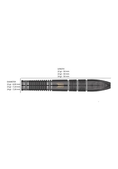 Target Nathan Aspinall X Echo % 90 Tungsten Sp Çelik Uçlu Dart Oku
