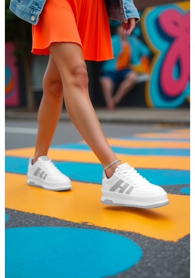 Dark Seer Ds Sage Sneaker Günlük Spor Ayakkabı 2025 Kadın Beyaz-açık Gri