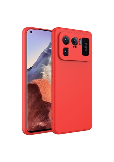 Xiaomi Mi 11 Ultra Kılıf Zore Mara Lansman Kapak Kırmızı