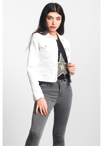 Bold & Young Gül Kurusu Power Strech Kot Mont beyaz