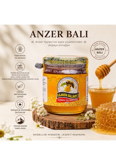 Memiş Ağa Anzer Balı 250 Gr