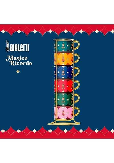 Bialetti İstiflenebilir 6'li Kahve Fincanı "teddy Bear" Çok Renkli