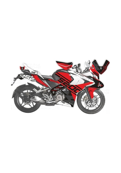 Bajaj Pulsar Rs 200 Race Sport Design Sticker Set