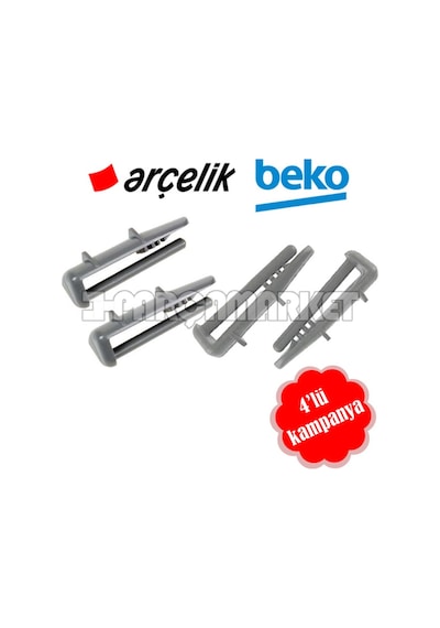 Arçelik Beko Uyumlu Bulaşık Makinesi 4'Lü Arka Ray Kapağı (Pim) - 264697247
