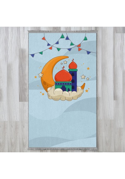Evaşk Namazlık Dokuma Halı Kaymaz Muslumana Seccade 66x113