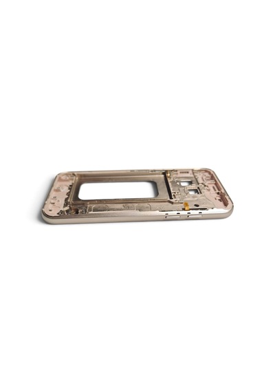 A320 Orta Kasa Galaxy A3 2017 Uyumlu Gold Renk Metal Orta Kasa Çerçeve Ve Ses Açma On Off Plastik Tuş Bordu