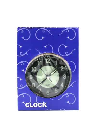 Jenerik Yuvarlak Metal Çalar Saat 10 Cm - Pilli Işıklı Fosforlu