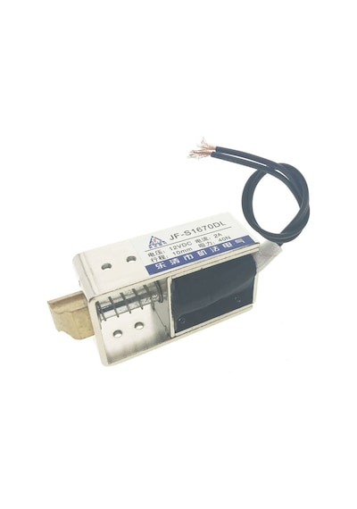 Jf-s1670dl Solenoid Kilit Dc 12v 2.4a 28w 40n Elektrikli Manyetik Kapı Depo Kasa Kilidi 10mm Dil