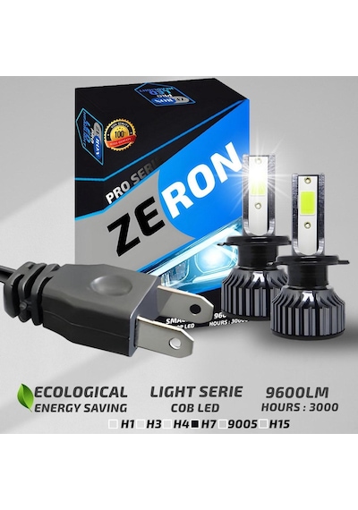 Xenon H7 Led Araba Far Ampül Xenon Led Şimşek Etkili Pro Seri Slim Kasa