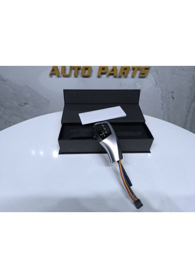 Bmw 5 Serisi E60 Takoz Vites Uyumlu Joystick Işıklı Vites Topuzu Sıfır Gümüş