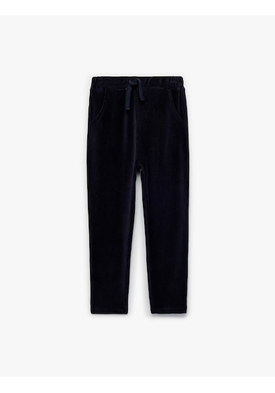 Koton Beli Bağlamalı Cep Detaylı Basic Kadife Pantolon Lacivert 6wmb40030tk Lacivert Koton Beli Bağlamalı Cep Detaylı Basic Kadife Pantolon Lacivert 6wmb40030tk Lacivert