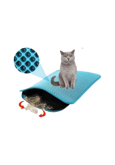 Bypet Kedi Tuvaleti Önü Elekli Kedi Kumu Paspası 60 X 40 Cm 2li