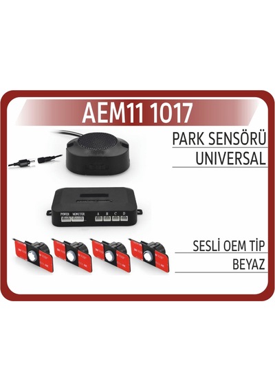 Aem Park Sensörü Sesli Oem Tip Beyaz Aem11 1017