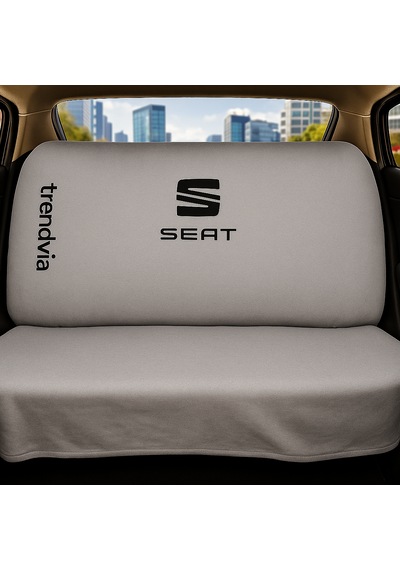 Seat Uyumlu Ön Arka Koltuk Kılıfı Penye Servis Tipi Oto Koltuk Koruma Seti Gri