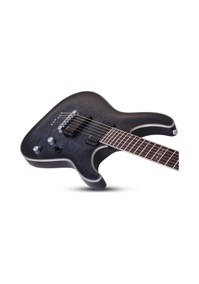 Schecter C-1 Platinum Elektro Gitar (See-Thru Siyah Saten)
