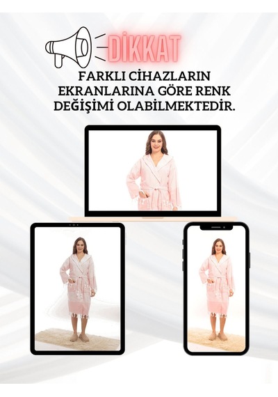 Hürrem Püsküllü Kapüşonlu Banyo Sauna Havuz Plaj Kadın Erkek Unisex Cepli Pamuklu Peştamal Bornoz Turuncu