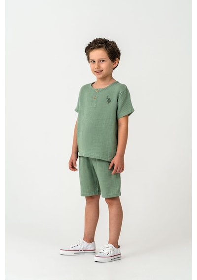 U.s. Polo Assn. Erkek Çocuk Yeşil Bermuda Takım 5274-49841 Yeşil