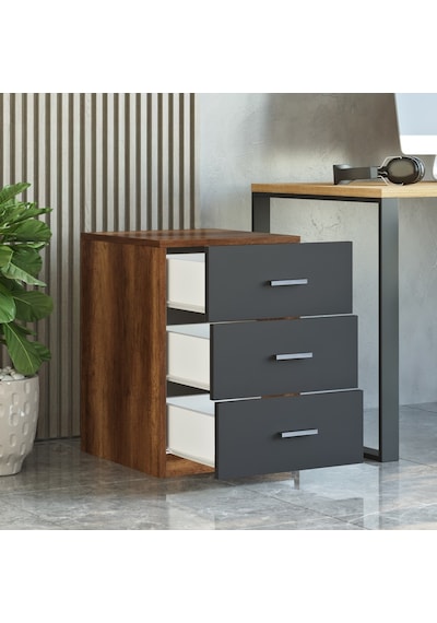 Yurudesign Vario C Ofis 3 Lü Keson Barok-Antrasit