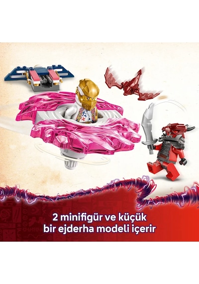 LEGO® NINJAGO® Sora’nın Ejderha Spinjitzu Topacı 71824 - 6 Yaş ve Üzeri Çocuklar için 2 Ninja Minifigürü İçeren Oyuncak Yapım Seti (56P)