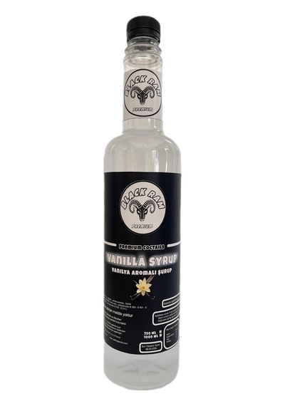 Black Ram Vanilya Aromalı Kokteyl Şurubu 750 ML