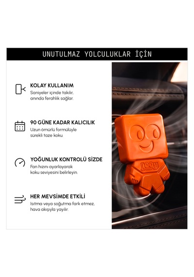 Vavana Jooy Araba Klima Kokusu 6'lı Set, 90 Gün Etkili Oto Kokusu Ginger Blossom