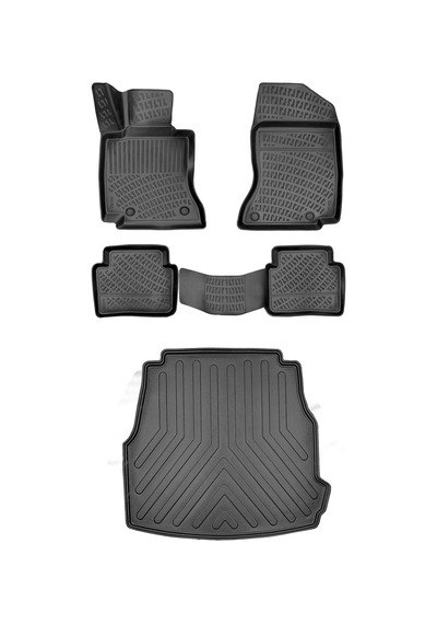 Mercedes C Serisi W206 2021+ 3D Paspas Ve Bagaj Havuzu Seti Bizym Siyah