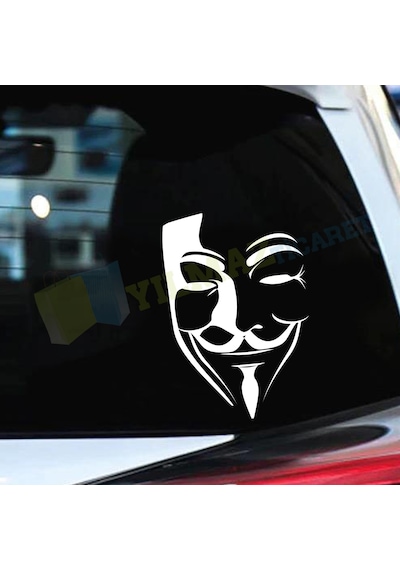 V For Vendetta Oto Motosiklet Sticker Etiket Yapıştırma 1 Adet