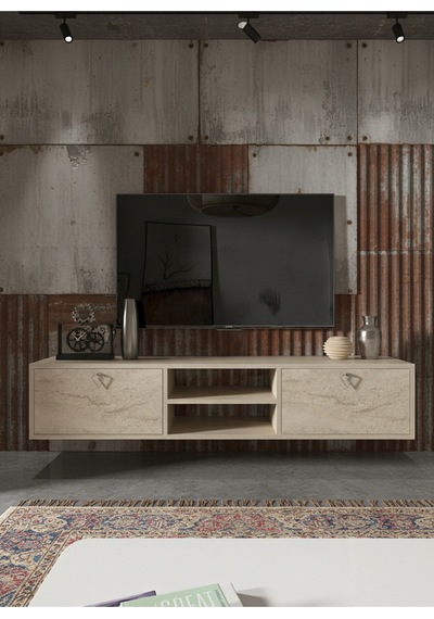 Resital Tv Ünitesi S1830-8 Traverten Traverten