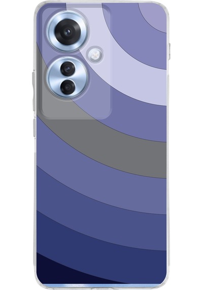 Oppo Reno 11f İle Uyumlu Renk Cümbüşü 4 Baskılı Kamera Korumalı Şeffaf Kılıf