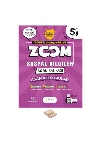 5. Sınıf Zoom Serisi Sosyal Bilgiler Soru Bankası + Telefon Standı