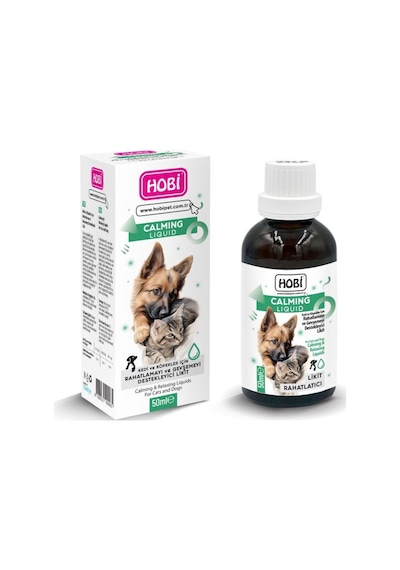 Hobi Calming Liquid 50ml Kedi Ve Köpekler İçin Doğal Rahatlatıcı Sıvı