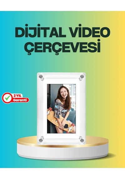 Hediyelik Dijital Çerçeve 7 İnç Ips Ekranlı, 4gb Hafızalı, Hoparlörlü