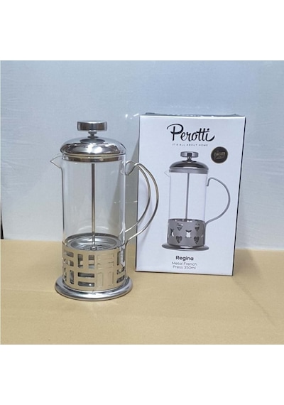 Frenchpress 350ml. Mtl/cam -Perotti
