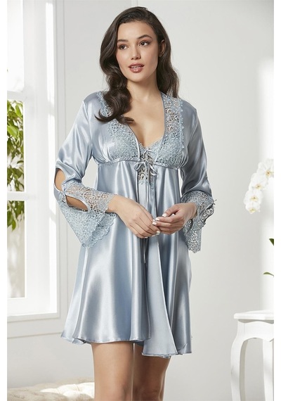 Pierre Cardin 6625 Kadın Saten Dantelli 6'lı Takım-mist Mist