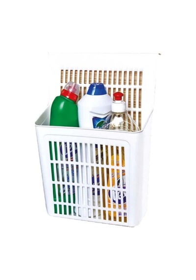 Dolap Içi Düzenleyici Asılabilir Sepet Poşetlik Plastik Beyaz Diğer
