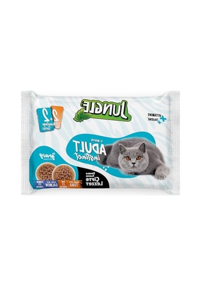 Çift Lezzet Pouch Yetişkin Kedi Ton - Somonlu 4 X 100 G