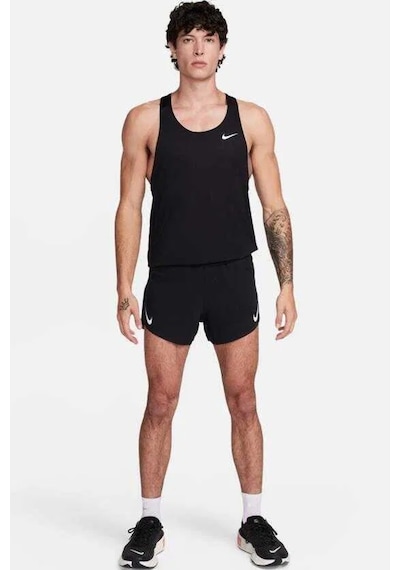Nike Dri Fit Adv Aeroswift Brief Lined 4 Inch Short Erkek 4 Cepli Koşu Şortu Siyah Siyah