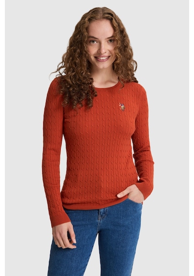 U.S. Polo Assn. Kadın Kiremit Basic Kazak 50331602 Vr031