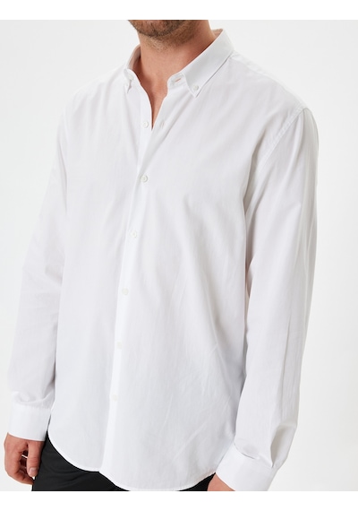 Koton Slim Fit Gömlek Uzun Kollu Pamuklu Beyaz 5wam60063hw Beyaz Koton Slim Fit Gömlek Uzun Kollu Pamuklu Beyaz 5wam60063hw Beyaz