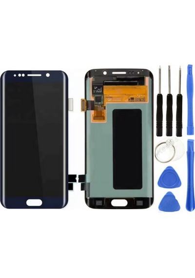 Te Samsung Uyumlu S6 Edge G925 Lcd Ekran Siyah + Tamir Seti
