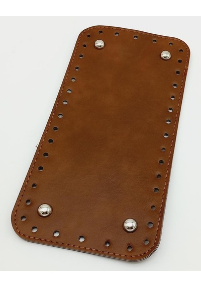 Angel Çanta Aksesuar Suni Deri Taba Renk 25x12 Cm Dikdörtgen Çanta Tabanı Gümüş Aparatlı