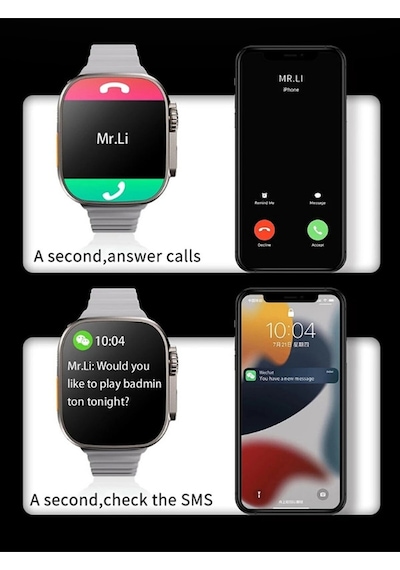 Togo Watch 8 Ultra G8s Smart Watch Yeni Nesil New Generation Süper Hd Ekran Android + Apple