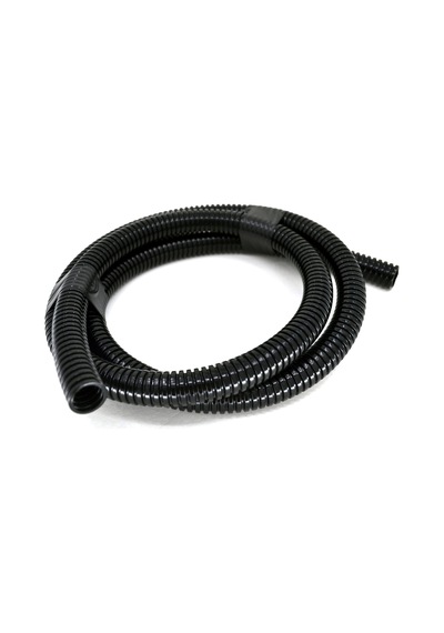 12mm Yarıksız Spiral Boru Kablo Izolasyon Hortumu Siyah Esnek