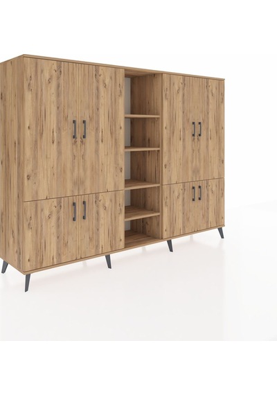 Hyperion Dolap 14 Raflı 8 Kapaklı 220x44x163 Çam-çam Çam-çam Hyperion Dolap 14 Raflı 8 Kapaklı 220x44x163 Çam-çam Çam-çam