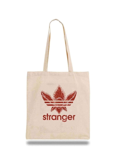 Bez Çanta Stranger Kırmızı Çiçek Bej