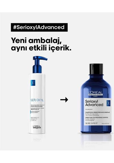 L'Oréal Professionnel Serie Expert Serioxyl Advanced Şampuan 300 ML + Serum 90 ML
